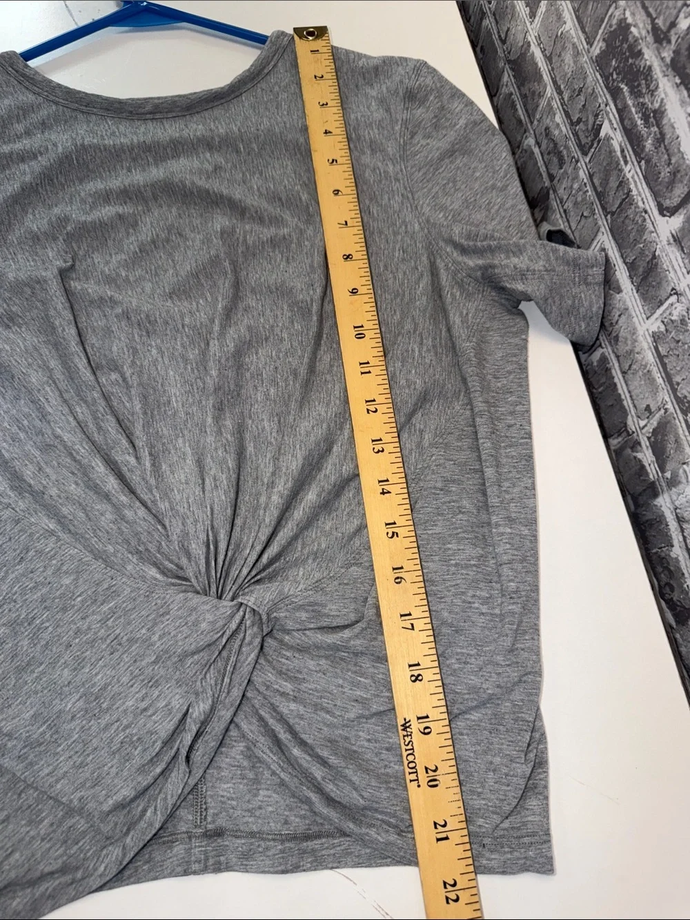 Lululemon Twist-Front Short Sleeve Top - Gray